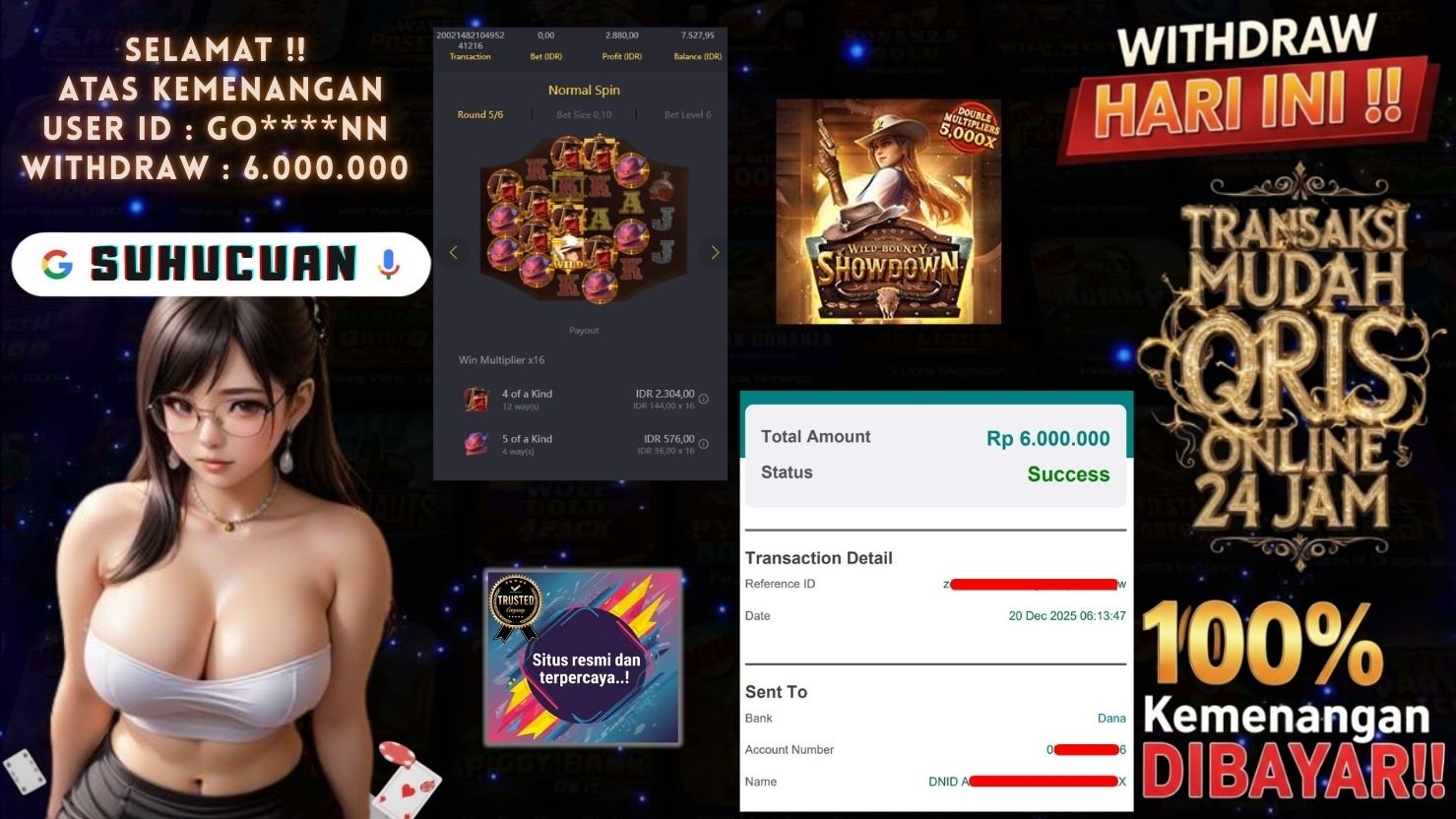 SUHUCUAN JACKPOT SLOT WILD BOUNTY SHOWDOWN